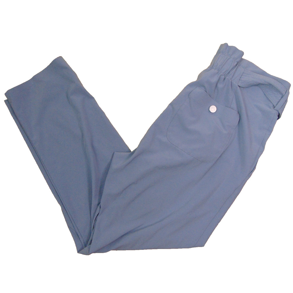 Athleta Skyline Pant II Womens 4 Periwinkle Blue Paperbag Waist Tie Belt Crop - Picture 3 of 11
